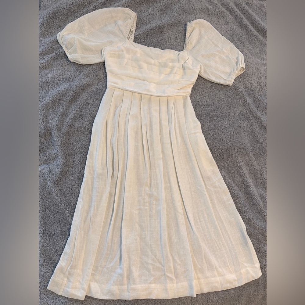 long linen dress